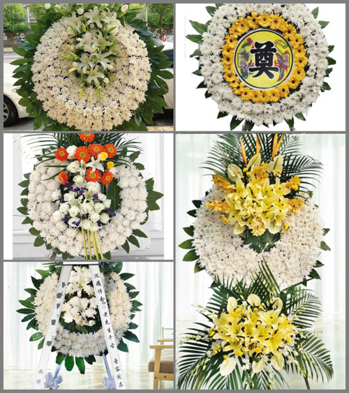 湖南永州祁阳县羊角塘镇灵岩村花圈速递